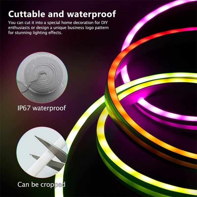 LumoFlex™ Premium | Neon-LED-Streifen – Exklusive Lichtakzente für deinen Raum