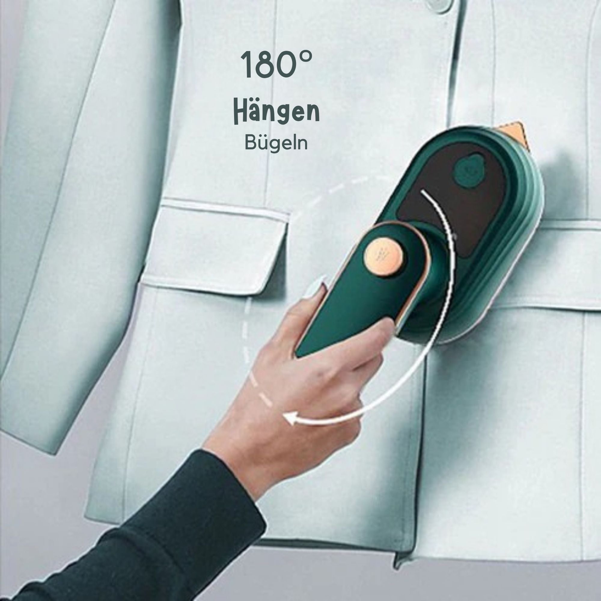 FaltenFrei™ / Kompaktes 2-in-1 Mini Dampfbügeleisen