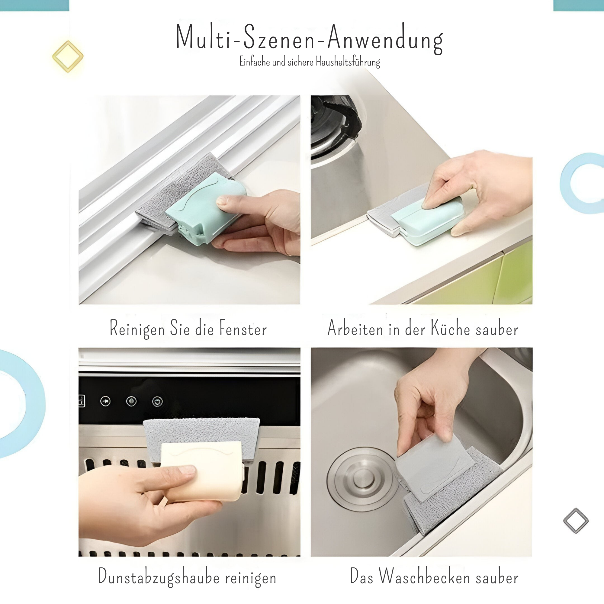 ReinReach™ / Ultimative Eck- Und Fensterreinigungsbürste