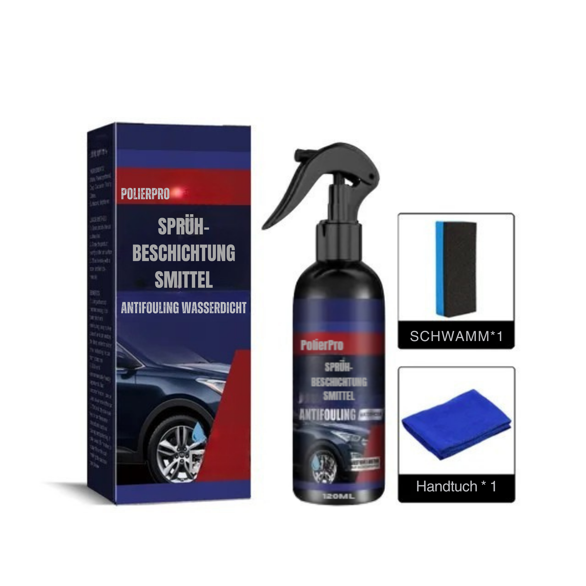 PolierPro™ / 3-in-1 Auto-Beschichtungsspray (1+1 GRATIS)