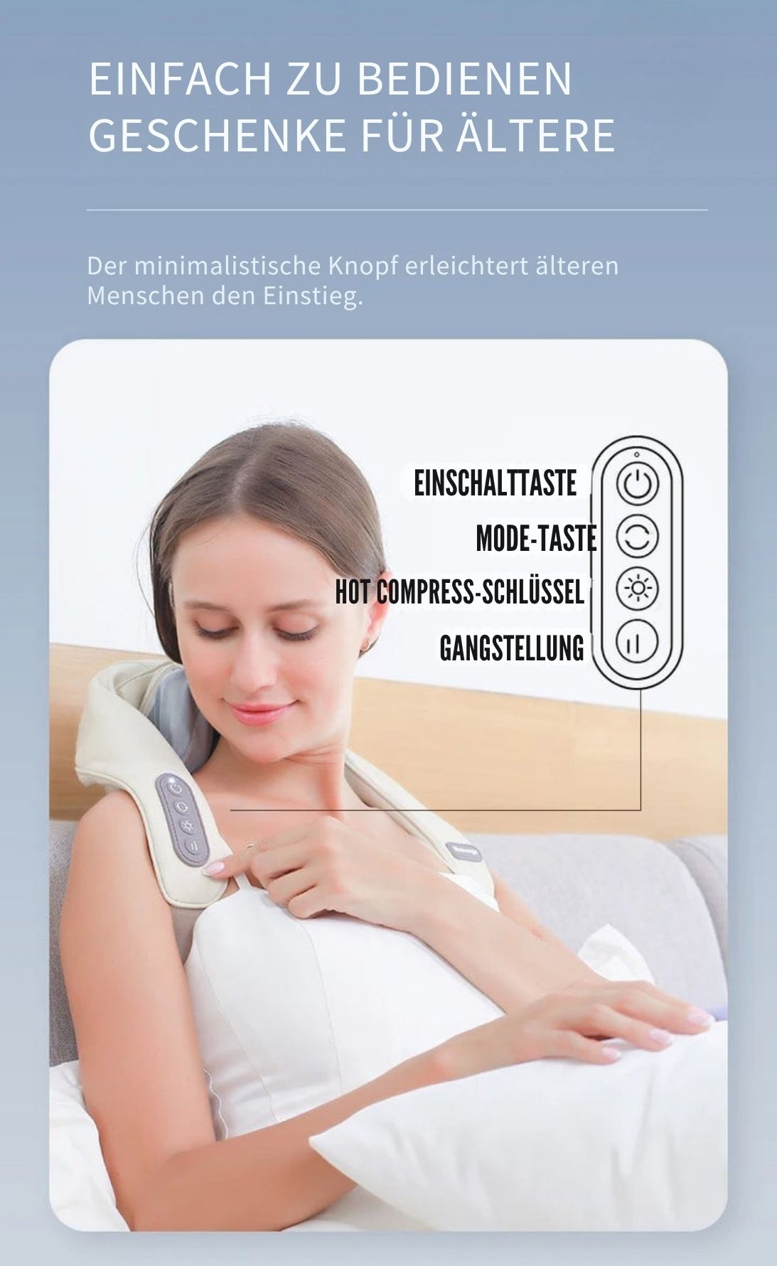 MassageMeister™ / Elektrisches Nacken- Und Rückenmassagegerät
