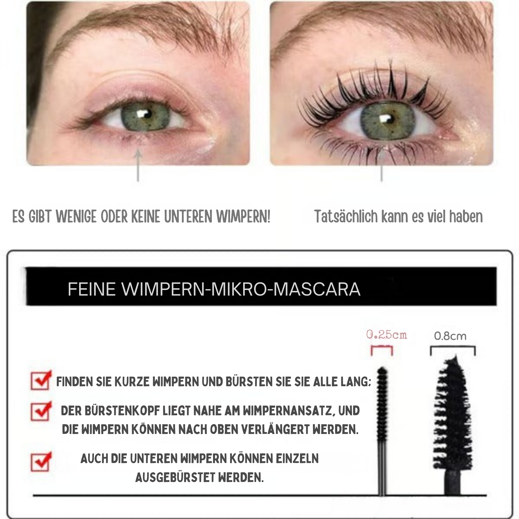 LidLänge™ / Dicke Und Lockende Wasserfeste Mascara