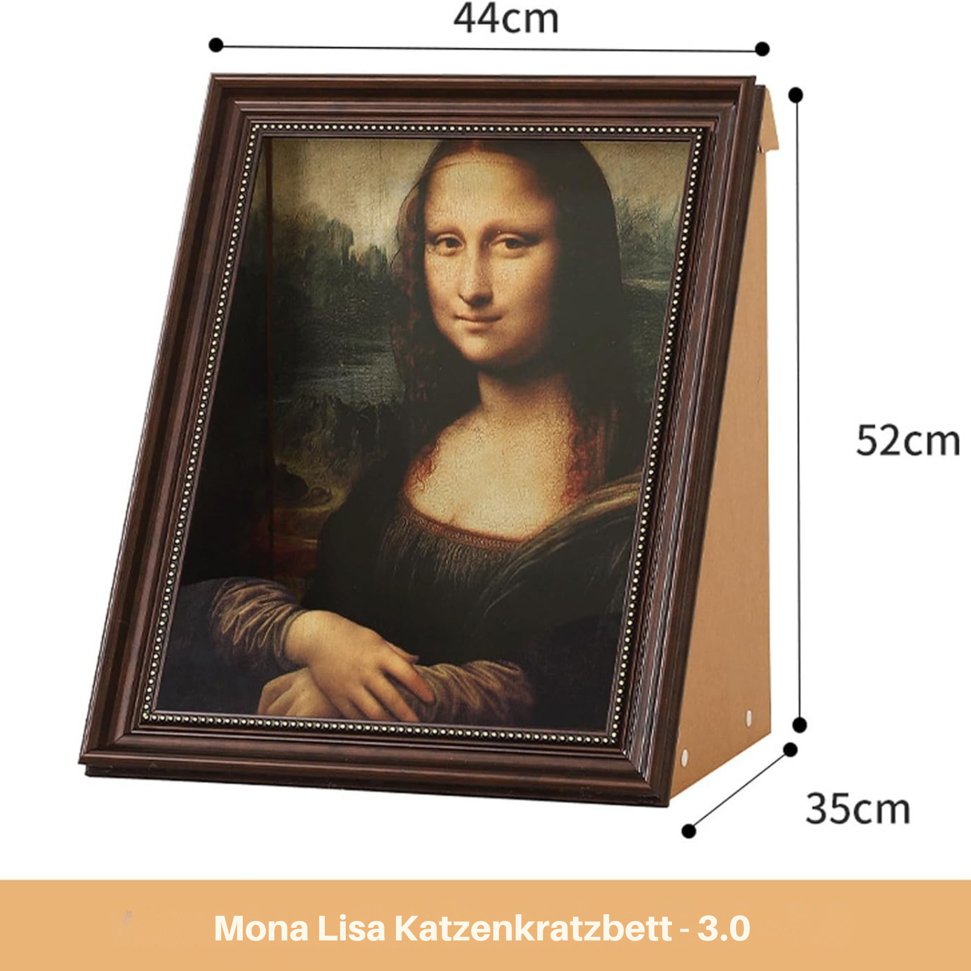 KratzKunst™ / Mona Lisa Und Malerei Kratzbett Für Katzen