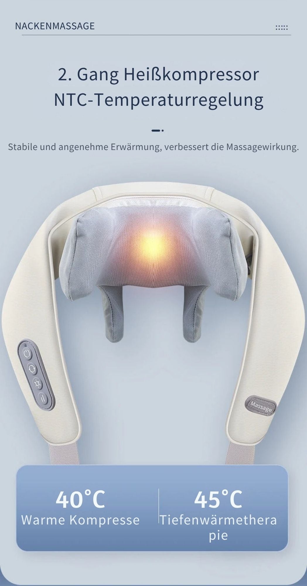 MassageMeister™ / Elektrisches Nacken- Und Rückenmassagegerät