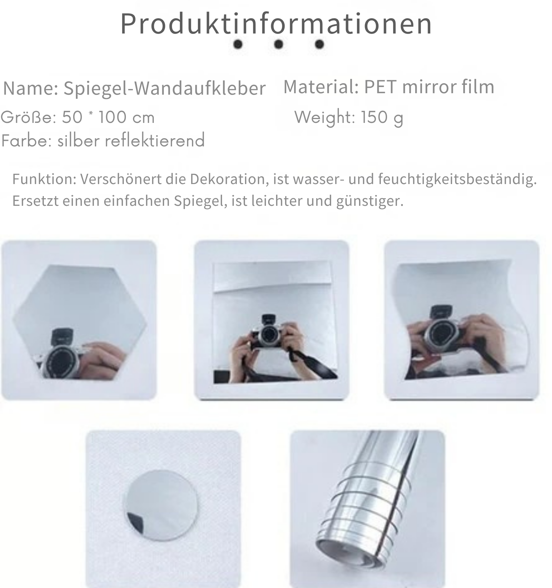 ReflexFest™ / Bruchsichere Selbstklebende Spiegelfolien