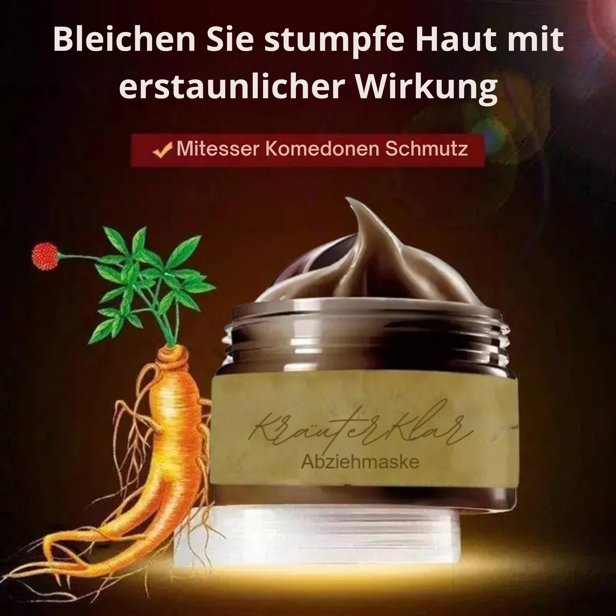 KräuterKlar™ / Pro-Kräuter Verfeinernde Abziehbare Gesichtsmaske