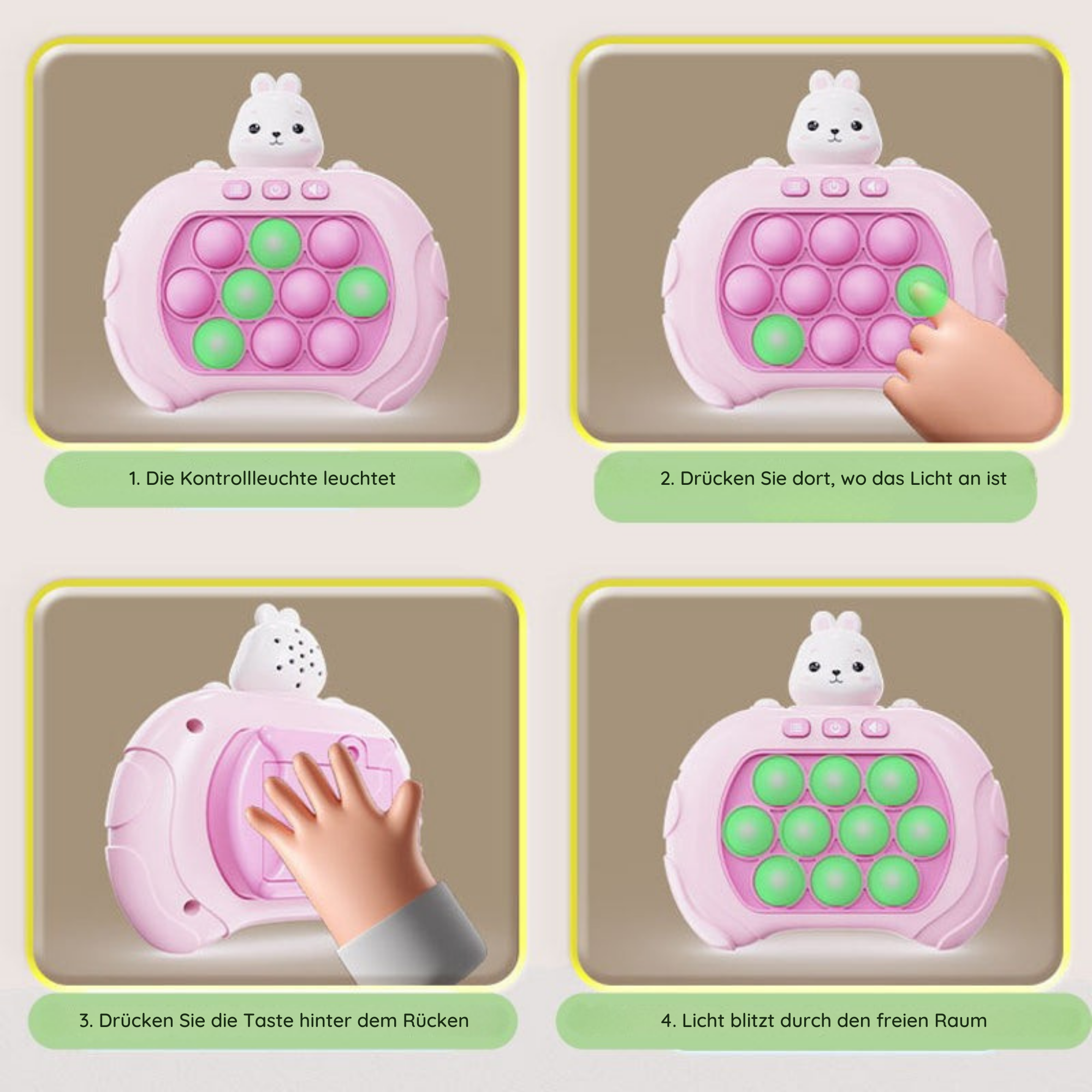KnallKnopf™ / Spaßiges Spiel Für Kinder Mit Licht Und Ton!