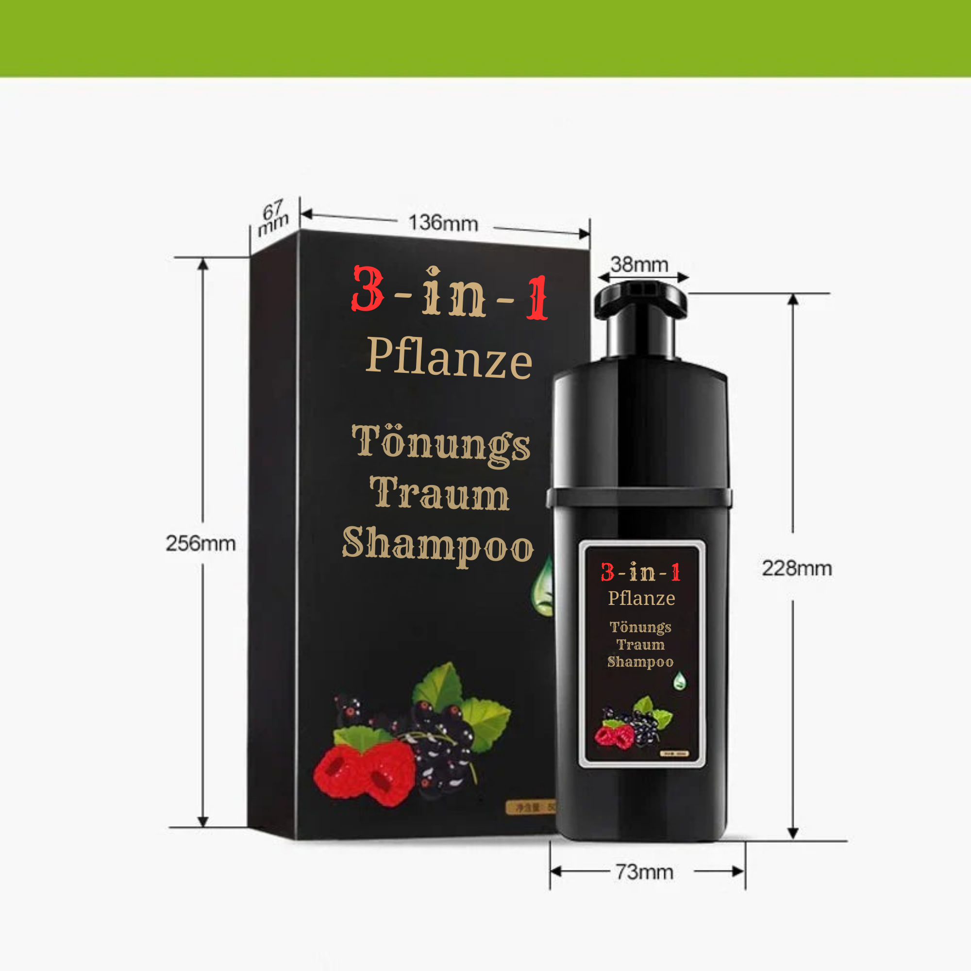 TönungsTraum™ / Chemiefreie Haarfarbe (1+1 GRATIS)
