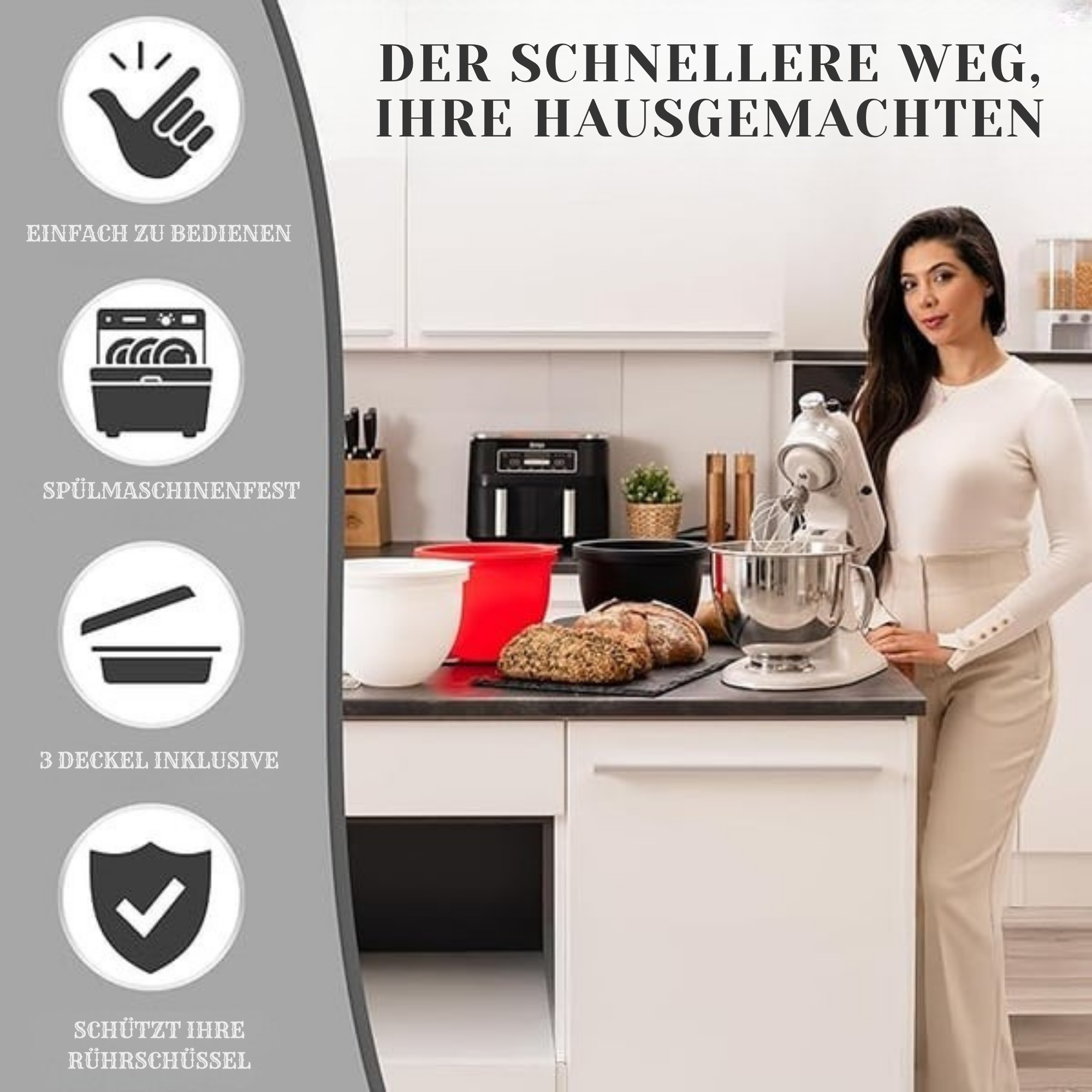 MixMeister™ / Silikonaufsatz Für Kippkopf-Mixer