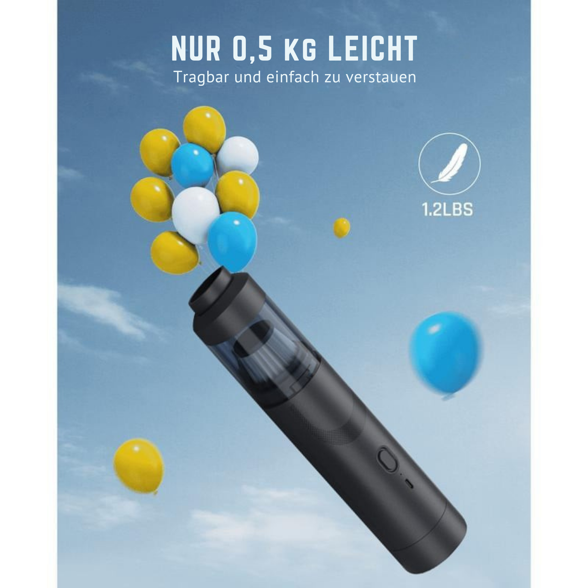 SchmutzSchreck™ / Kabelloser Autostaubsauger mit hoher Leistung 12000Pa/30AW