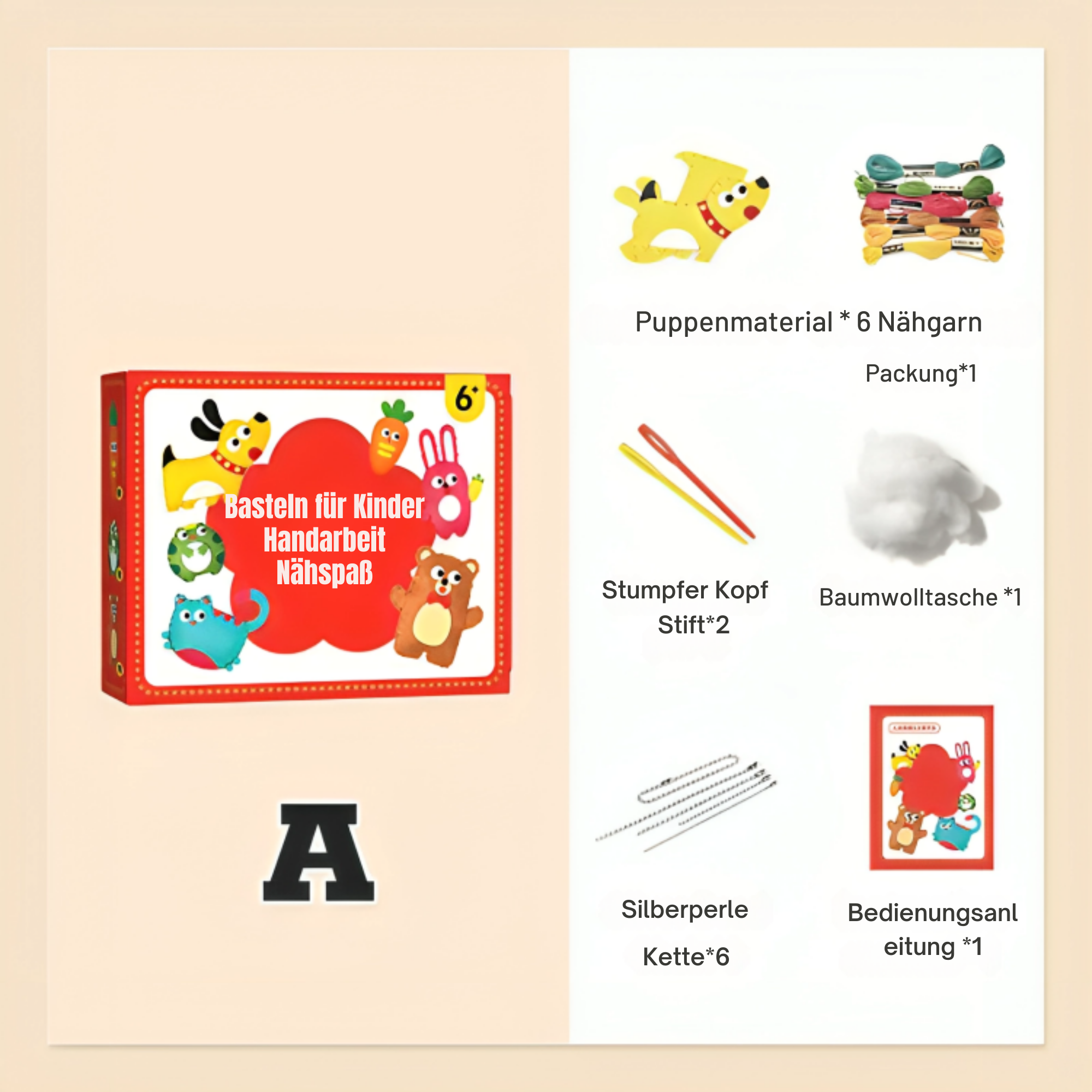 FadenFreund™ / Einfaches DIY-Nähset Für Kinder