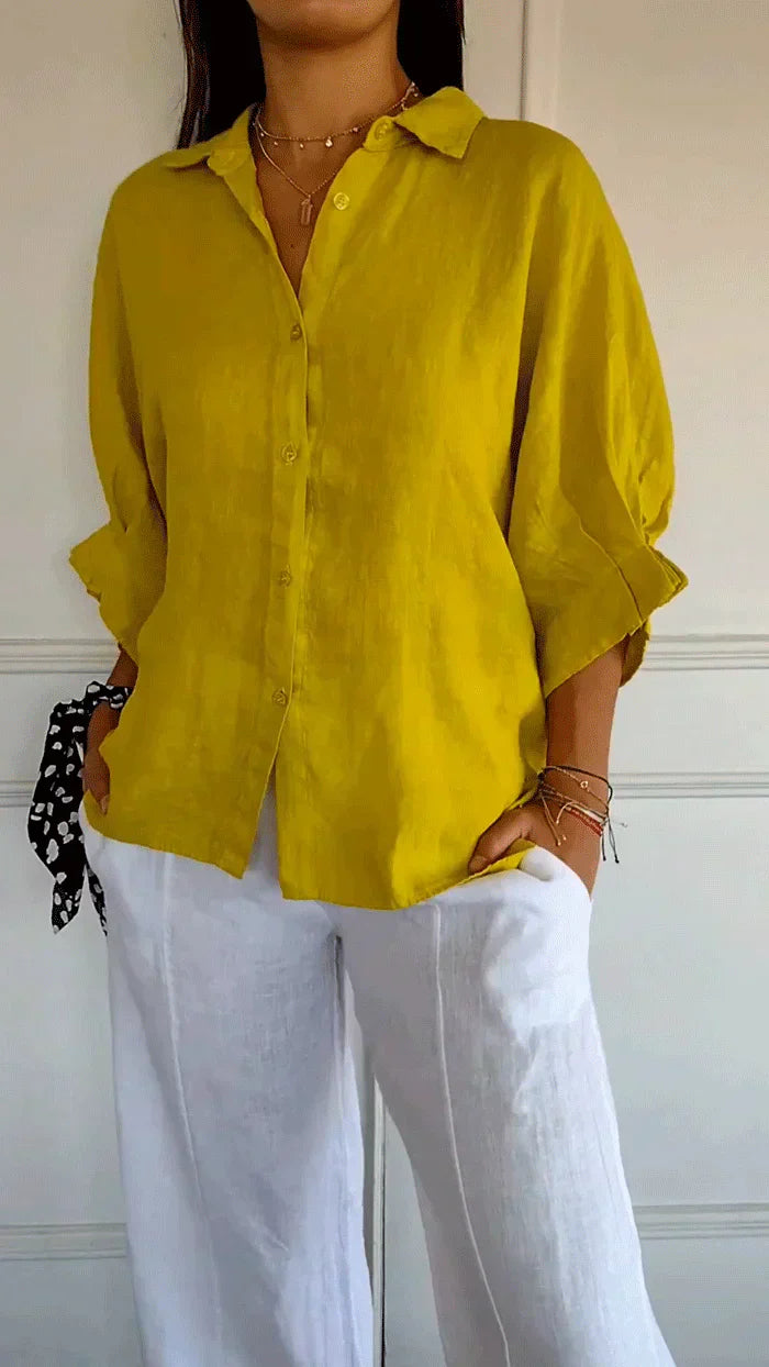 Madison – Zeitlos elegante Bluse mit Knopfleiste