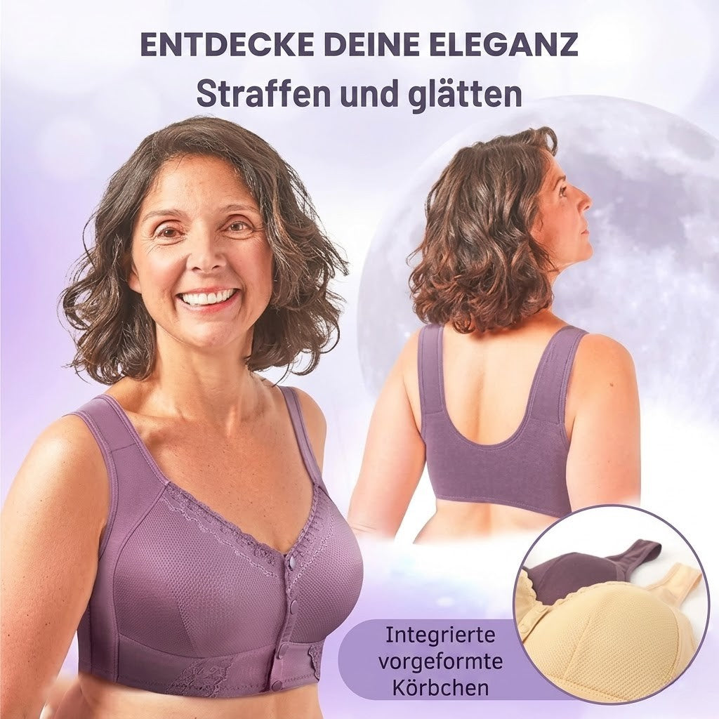 Softelle / Baumwoll BH mit Vorderverschluss (1+1 Gratis)