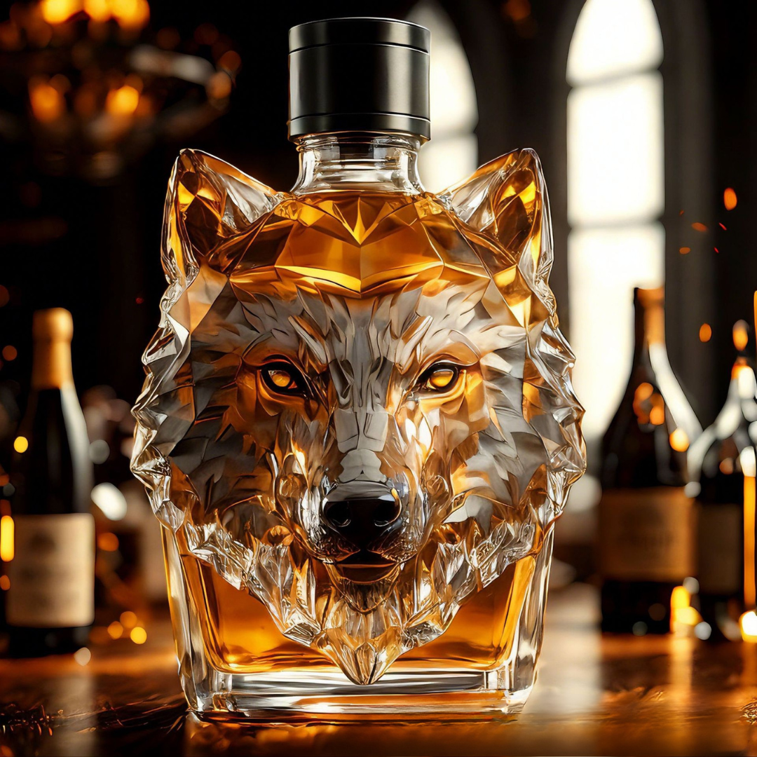 AlphaAroma⢠/ Wolf Whiskeyflasche