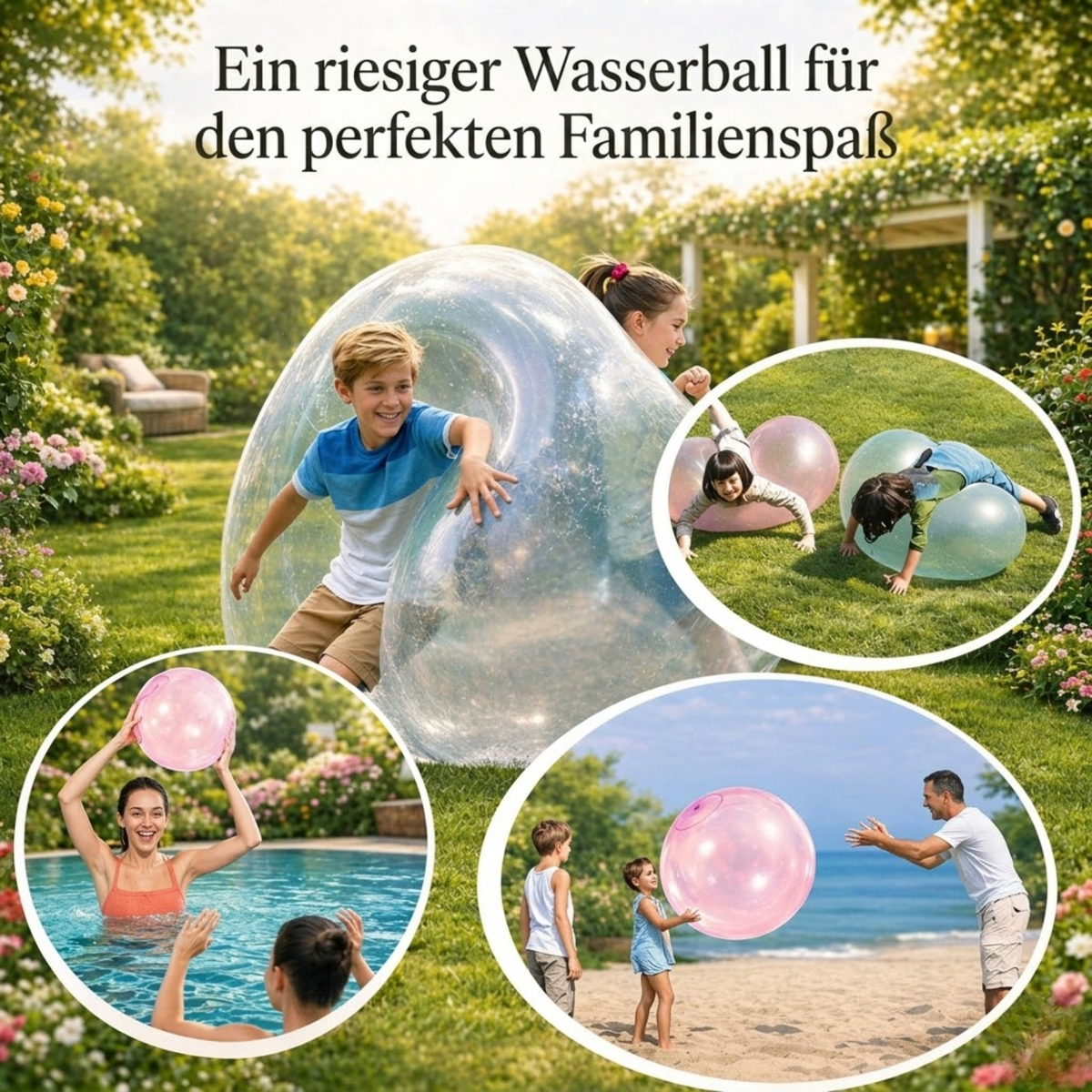 Gummiball | Aufblasbarer Ball für Kinder | Reißfest | BabyBloom