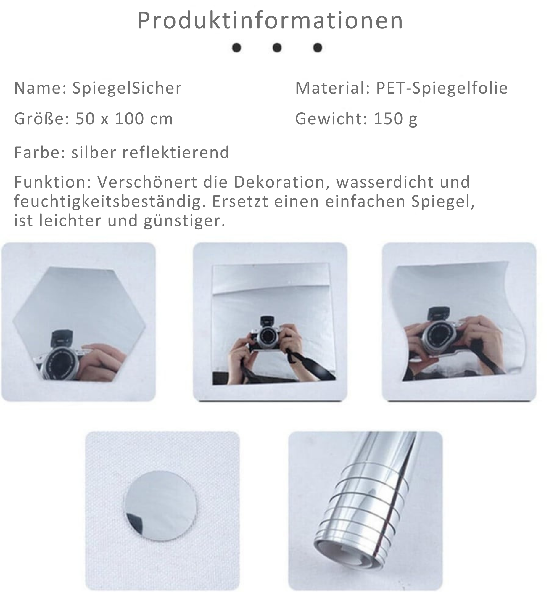 SpiegelSicher / Sicherer Und Bruchsicherer Ultra-Flexibler Spiegel