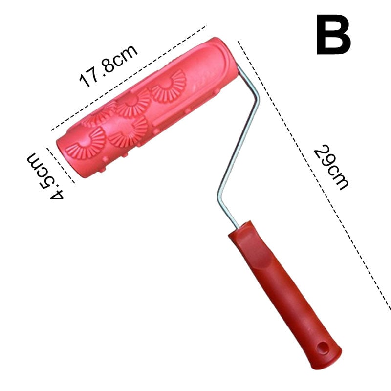 RollenTausch™ / Farbroller mit Prägestruktur für Wanddekoration