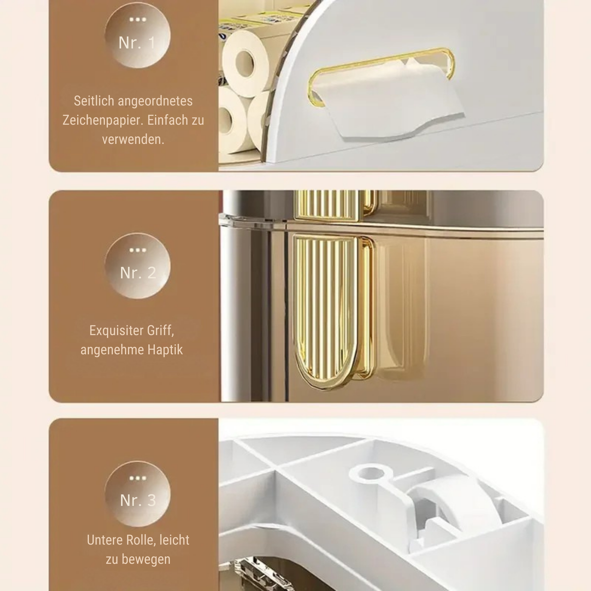 SchiebSchrank™ / Rollbarer Badezimmerschrank