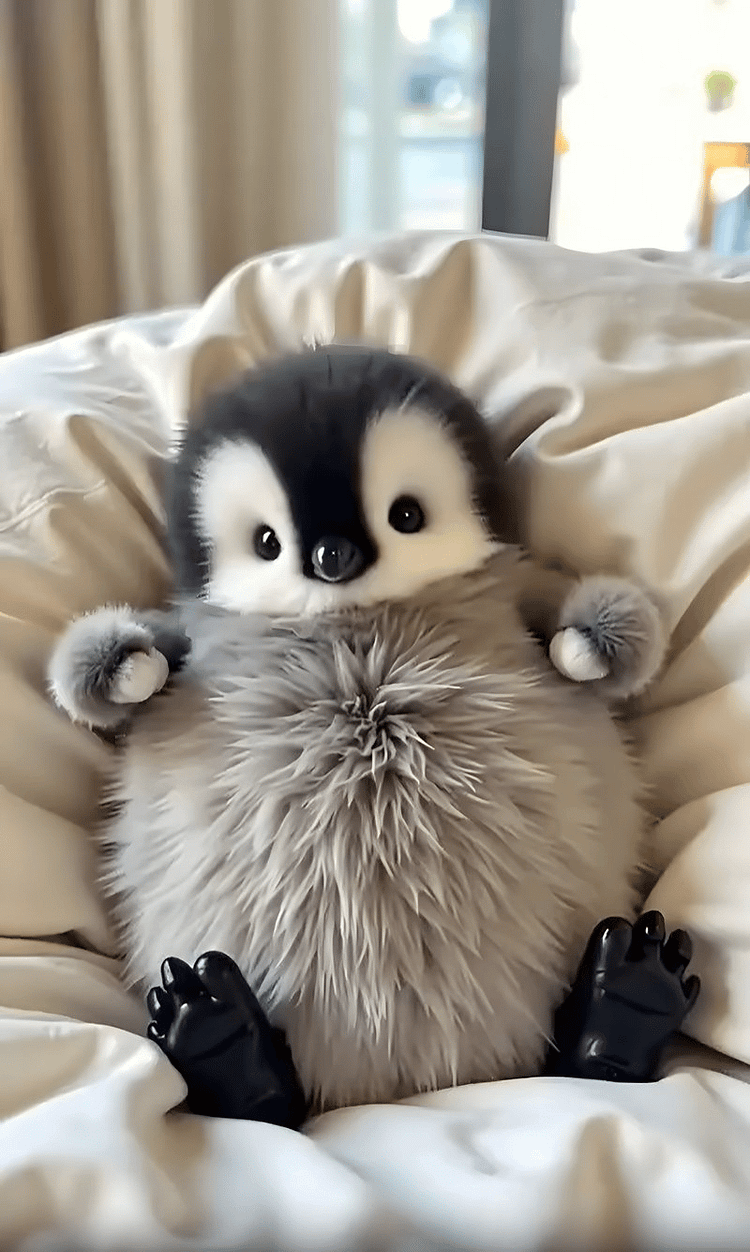 PinguPlüsch™ / Super Realistischer Plüsch KI Pinguin