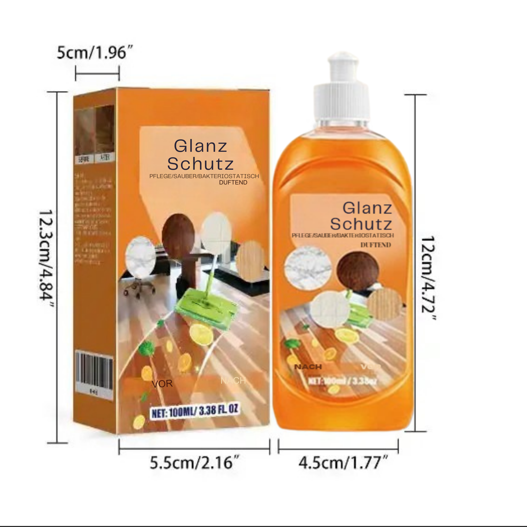 GlanzSchutz™ / Ultimativer Bodenreiniger zur Fleckenbekämpfung
