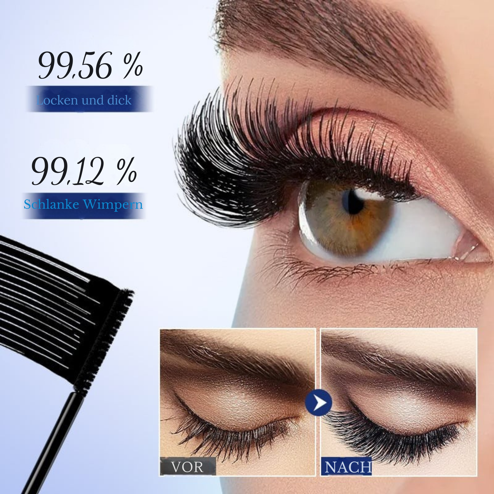 VolumenVerwandler™ / Sanfte Wimpernlifting- und Längen-Mascara für dünne Wimpern