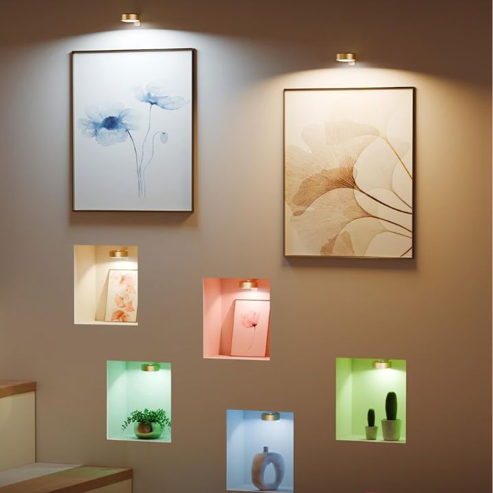 1+1 Gratis | Magnetische LED-Galerieleuchte – Wiederaufladbar & Stufenlos dimmbar