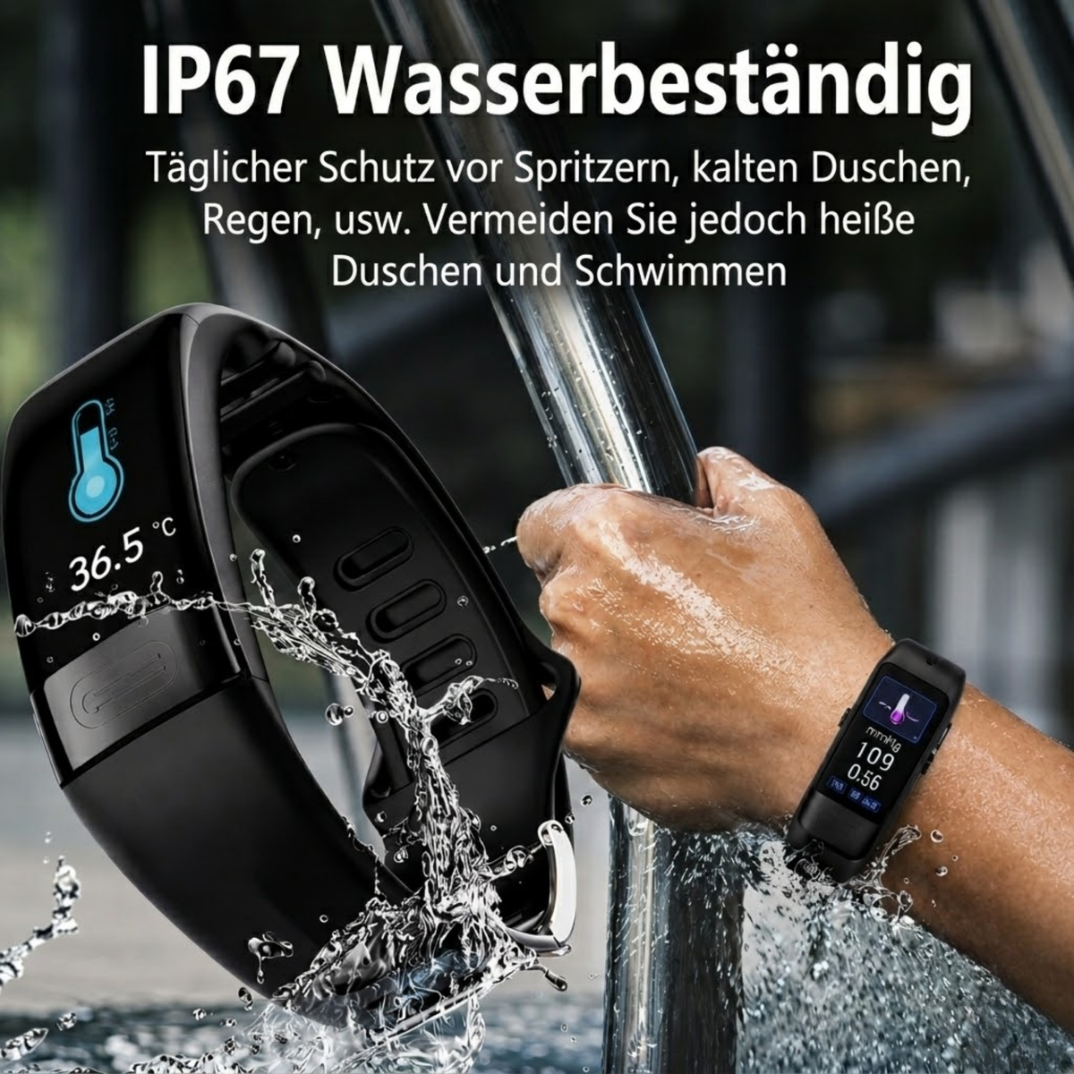 Smartwatch | Gesundheitsmessung | EKG, Blutdruck & Schlaftracking | SmartEdge