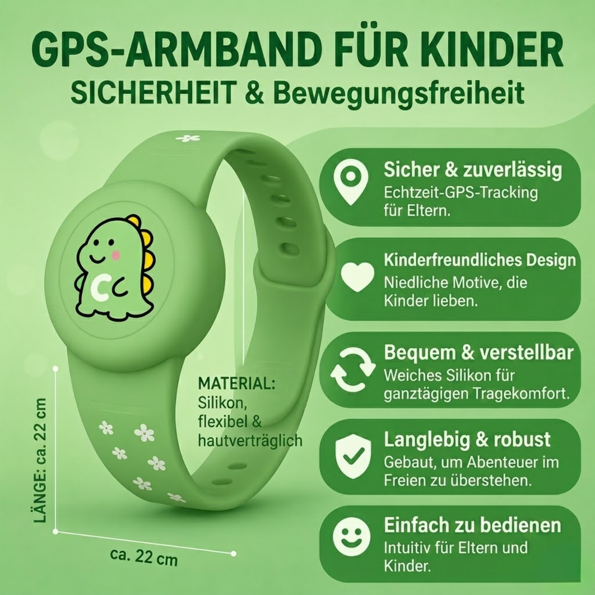GPS | Kinderarmband | Standortverfolgung | Verstellbares – MiniWonder