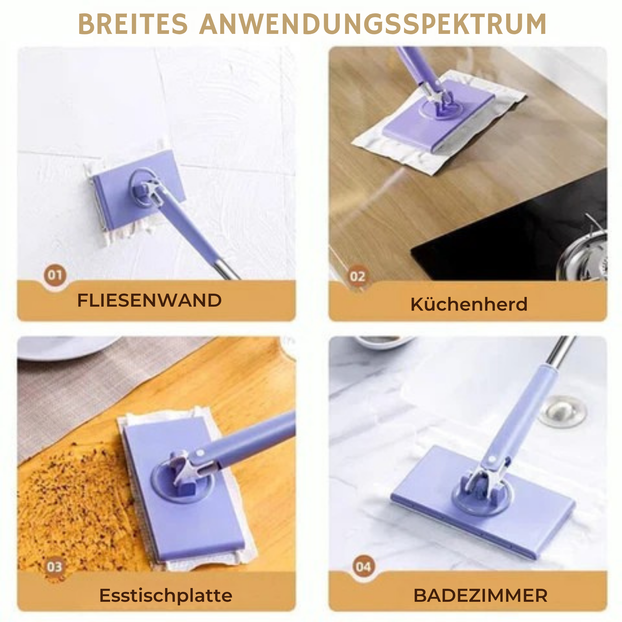 WischFix™ / Automatischer Tuchwechsel-Mopp