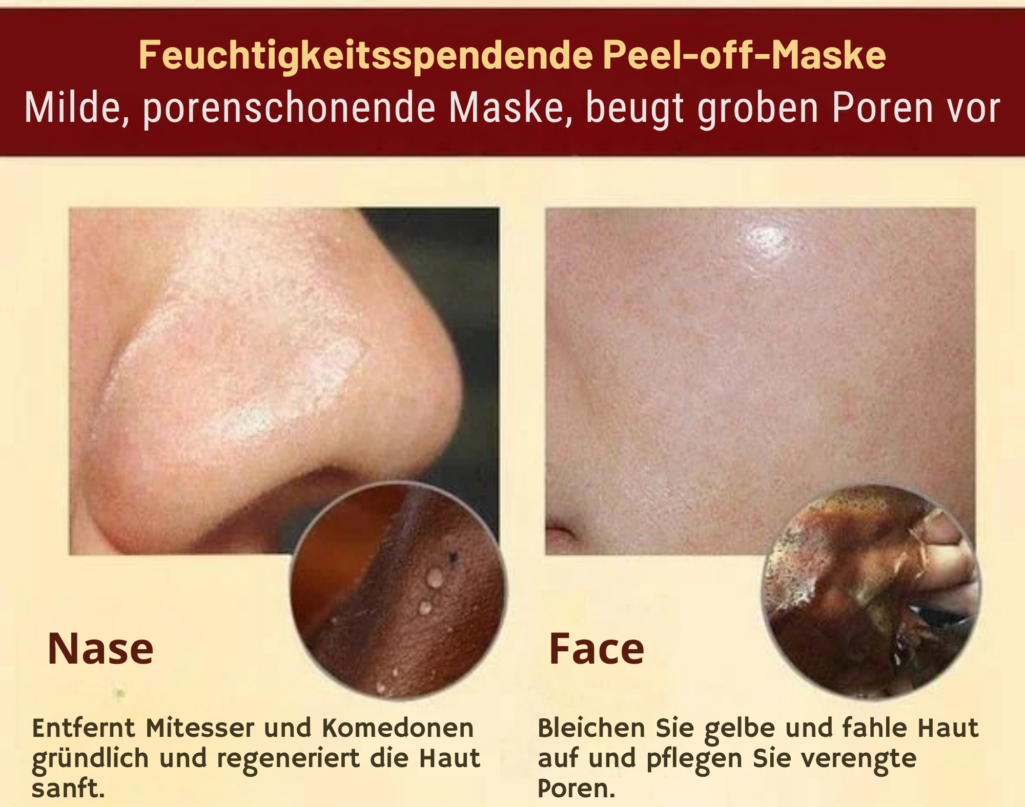 KräuterKlar™ / Pro-Kräuter Verfeinernde Abziehbare Gesichtsmaske