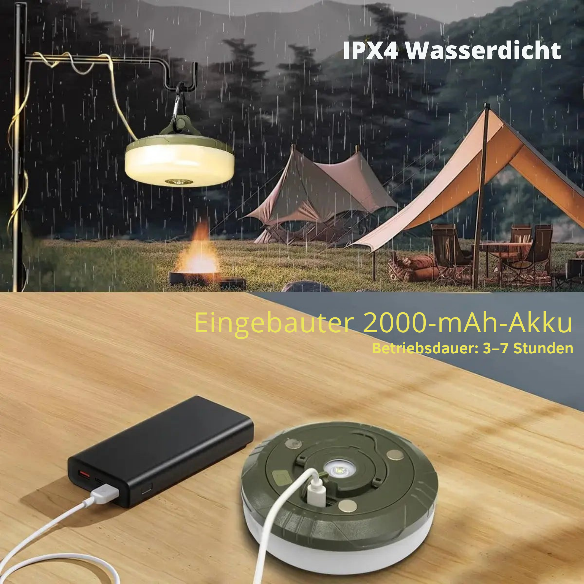 LichtLager™ / Lichterkette, Laterne & Powerbank