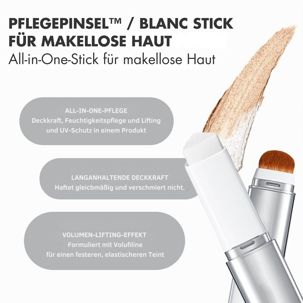 PflegePinsel™ / Foundation Stick für makellose Haut