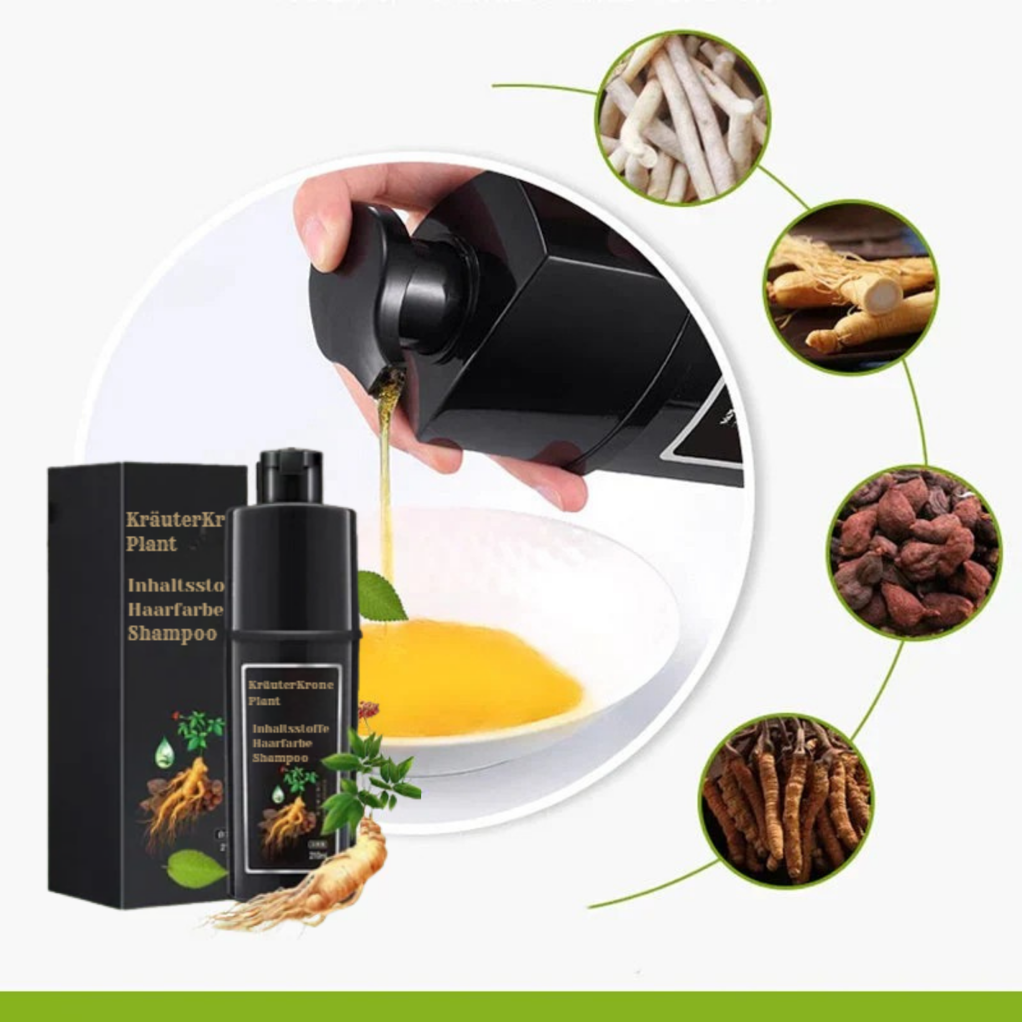 KräuterKrone™ / Chemiefreie Haarfarbe (1+1 GRATIS)