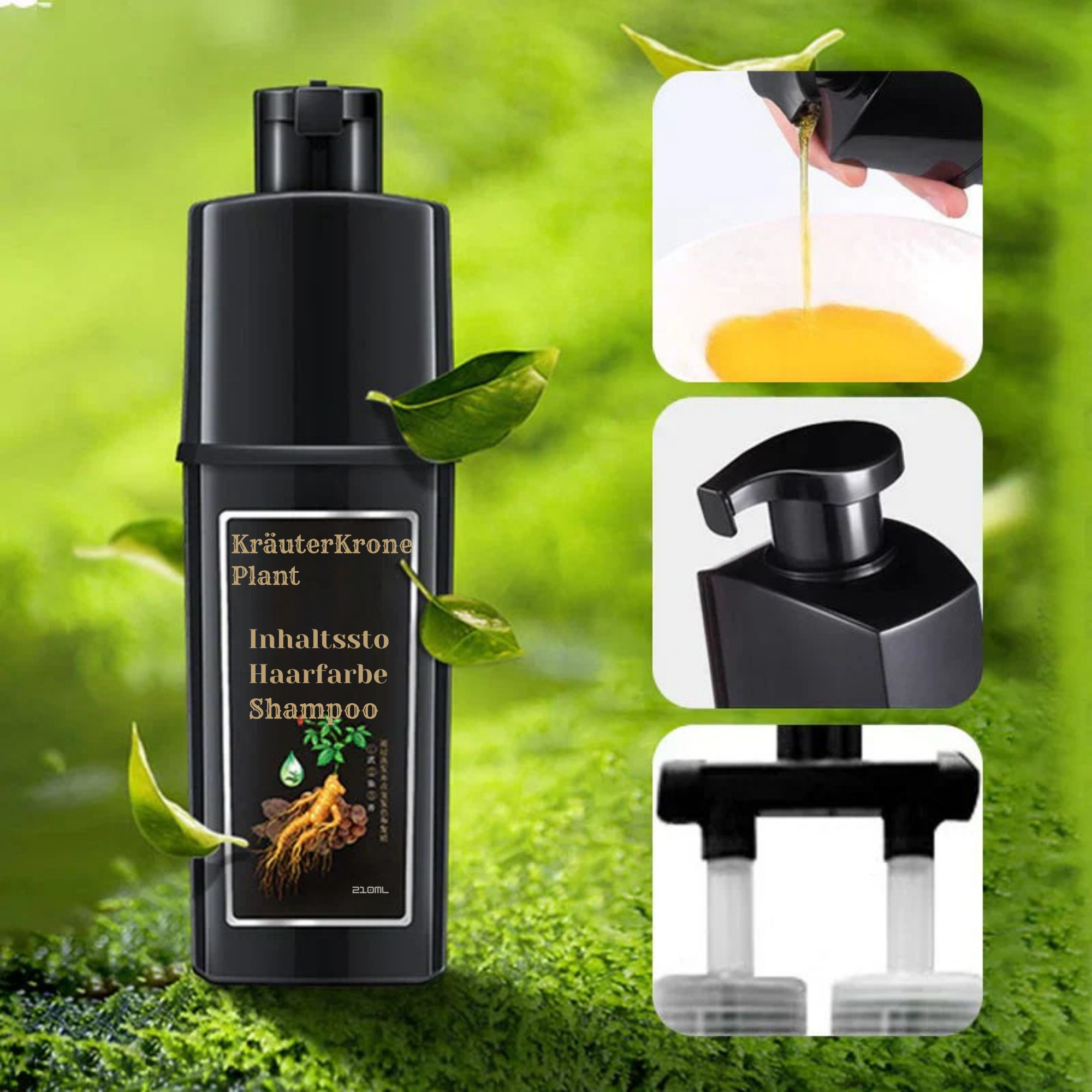KräuterKrone™ / Chemiefreie Haarfarbe (1+1 GRATIS)