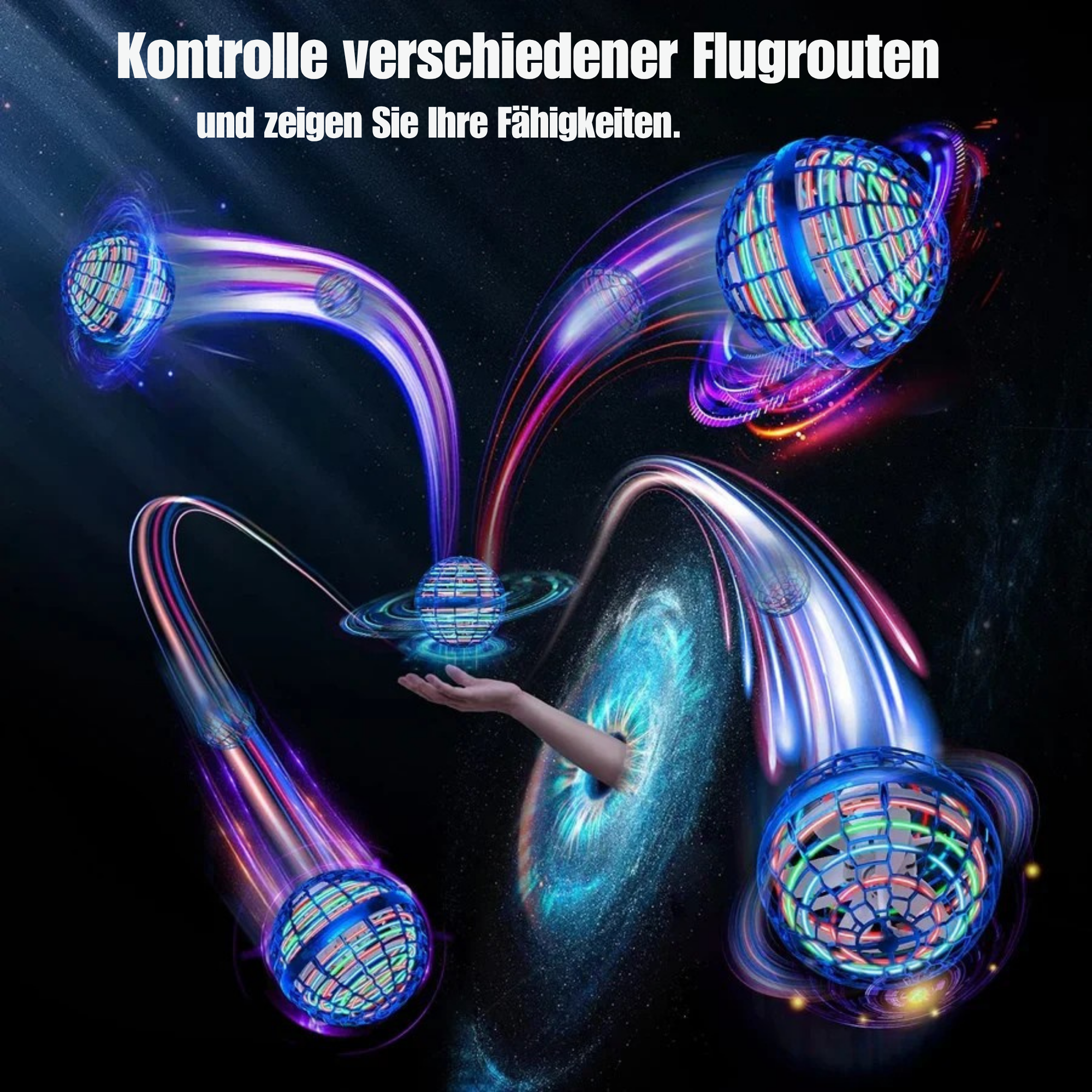 SchimmerSpiel™ / Leuchtender Flugball für lustige und interaktive Spiele