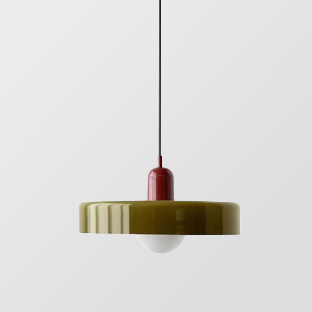Aurelio™ | Bauhaus-Pendelleuchte aus farbigem Glas