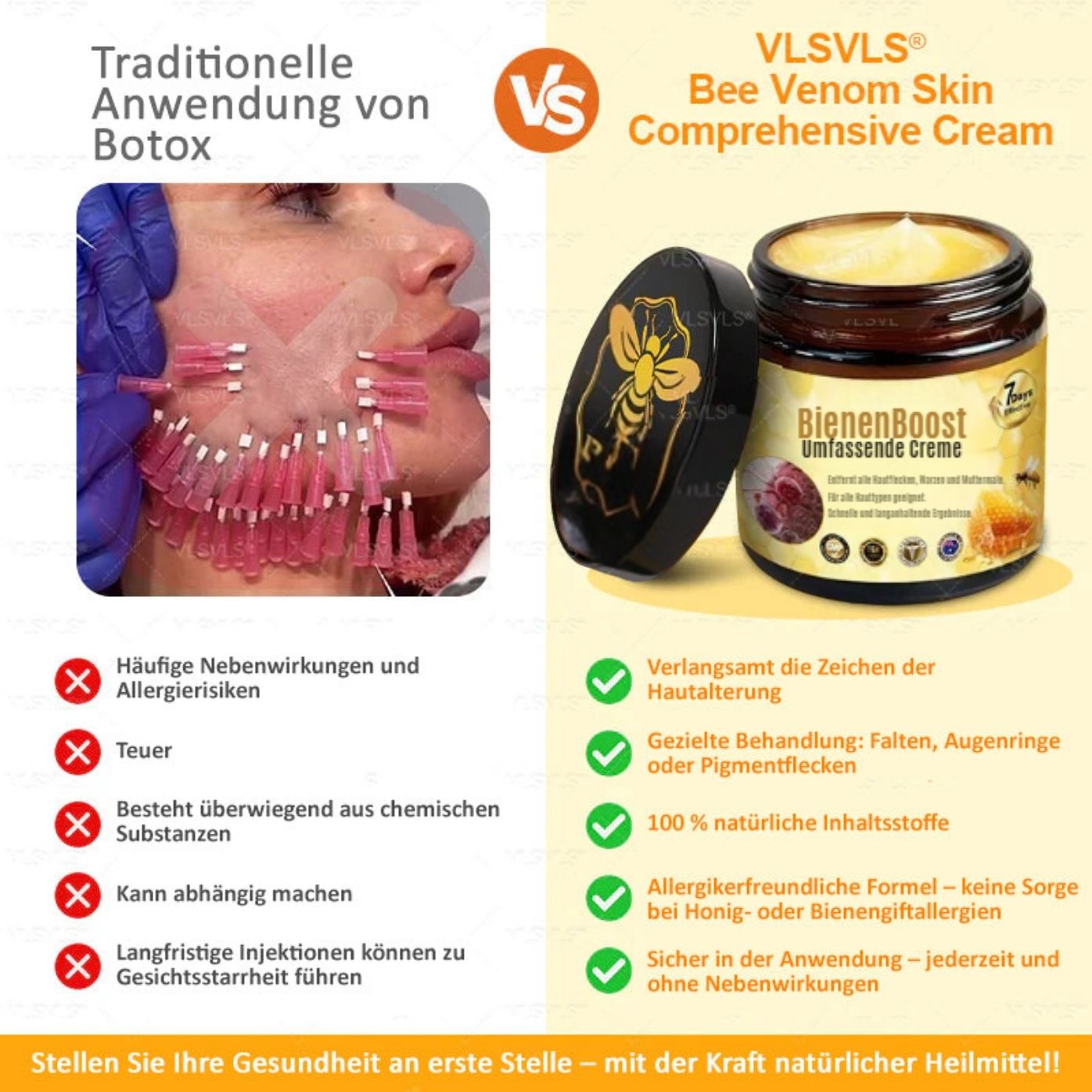BienenBoost™ / Straffende Anti-Aging Creme Mit Bienengift Peptiden (1+1 GRATIS)