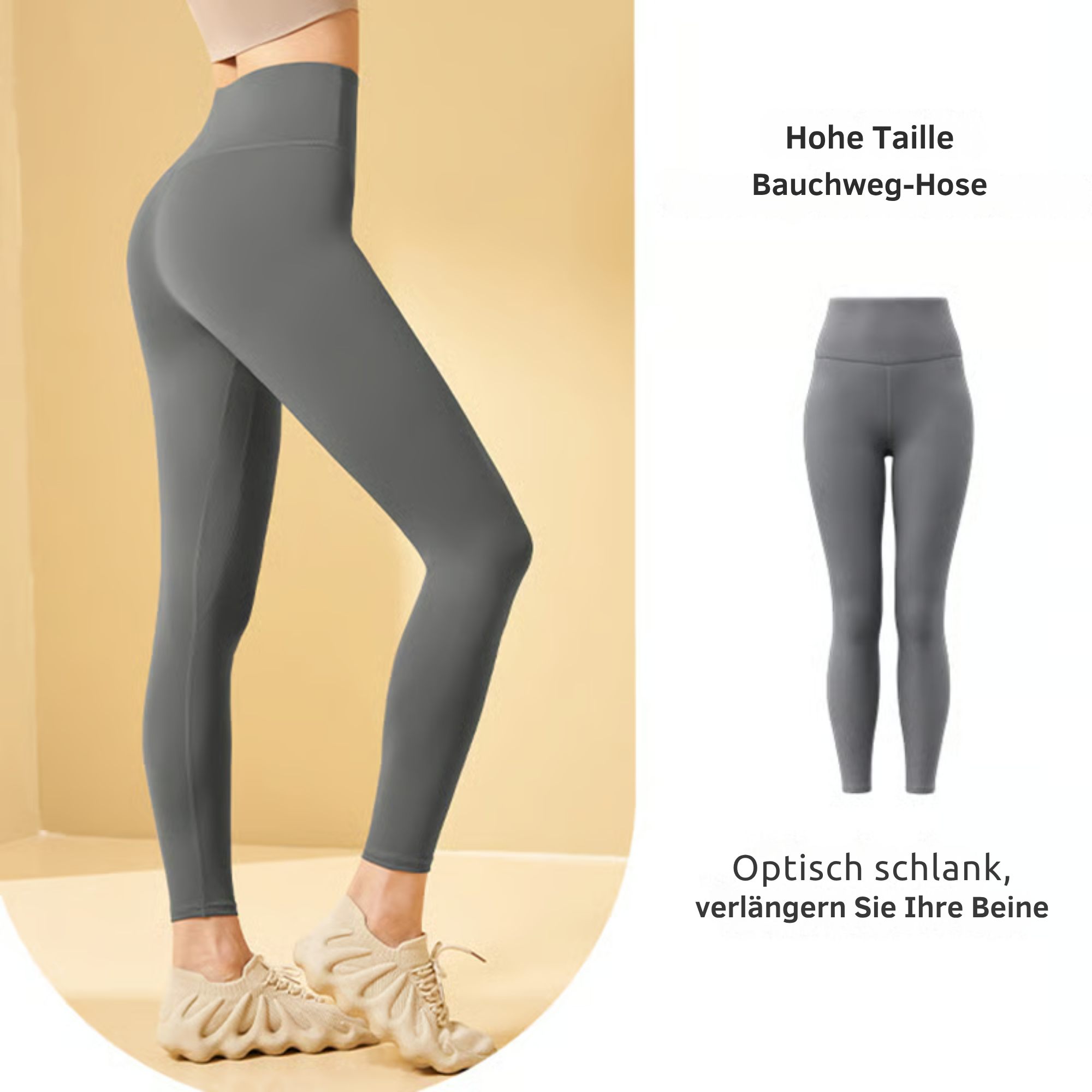 KurvenKraft⢠/ Bauchkontroll-Leggings zur Steigerung des Selbstvertrauens