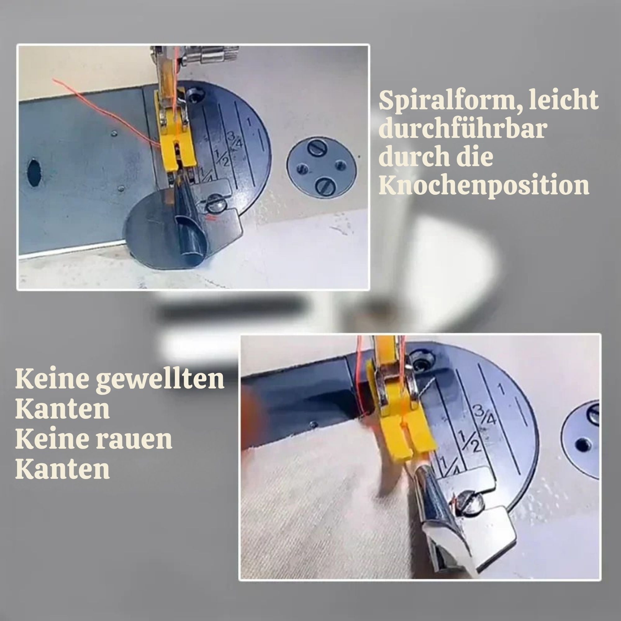 NahtNavi™ / Präzisions-Spiralsaumfuß Zum Nähen (4+4 GRATIS)