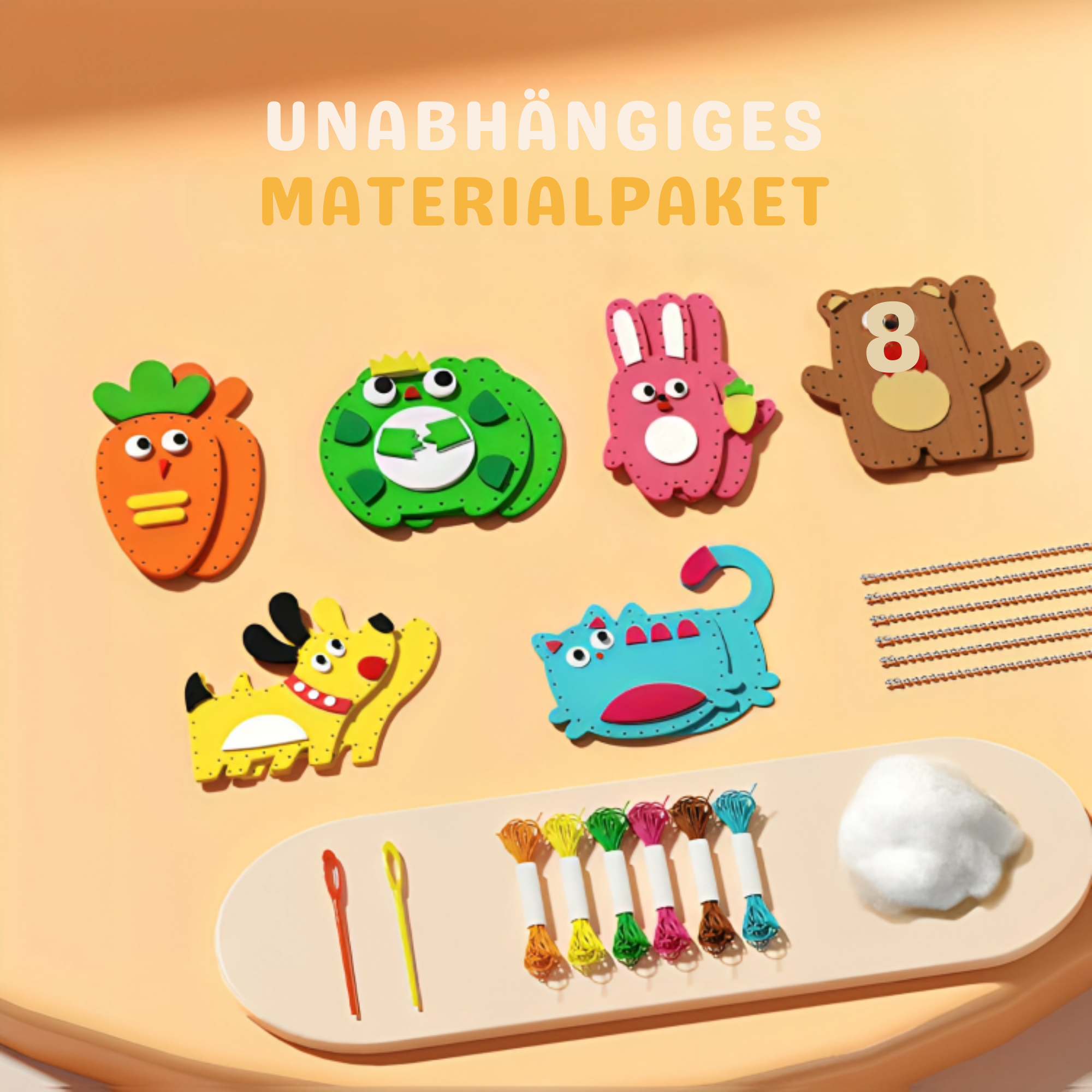 FadenFreund™ / Einfaches DIY-Nähset Für Kinder