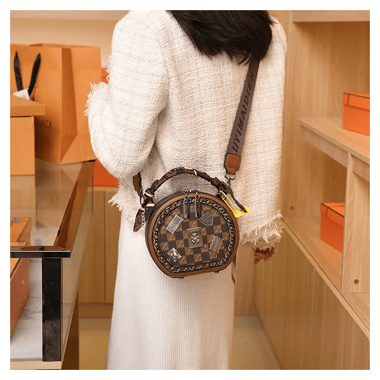 BärLuxe – Leder Umhängetasche mit Vintage Stil