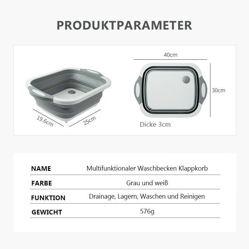 SchnittSchale™ / Tragbarer Multifunktionaler Faltkorb