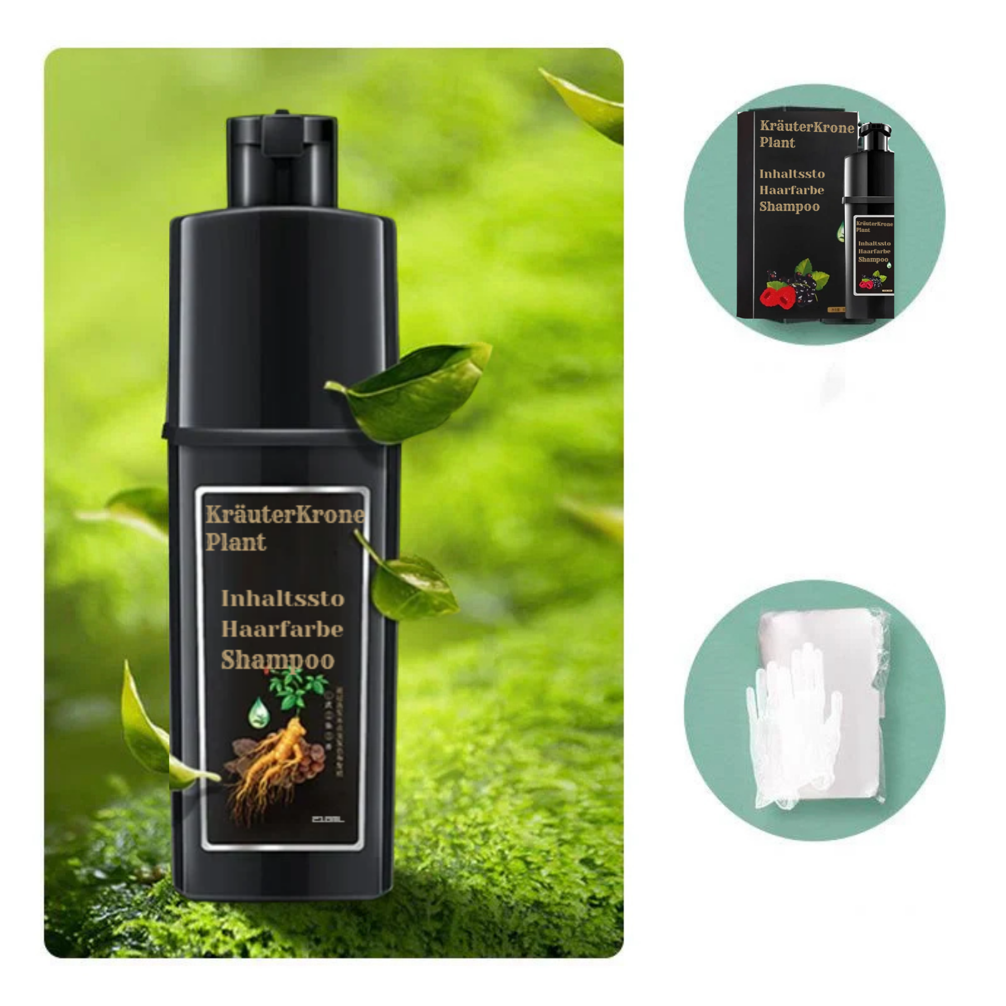 KräuterKrone™ / Chemiefreie Haarfarbe (1+1 GRATIS)