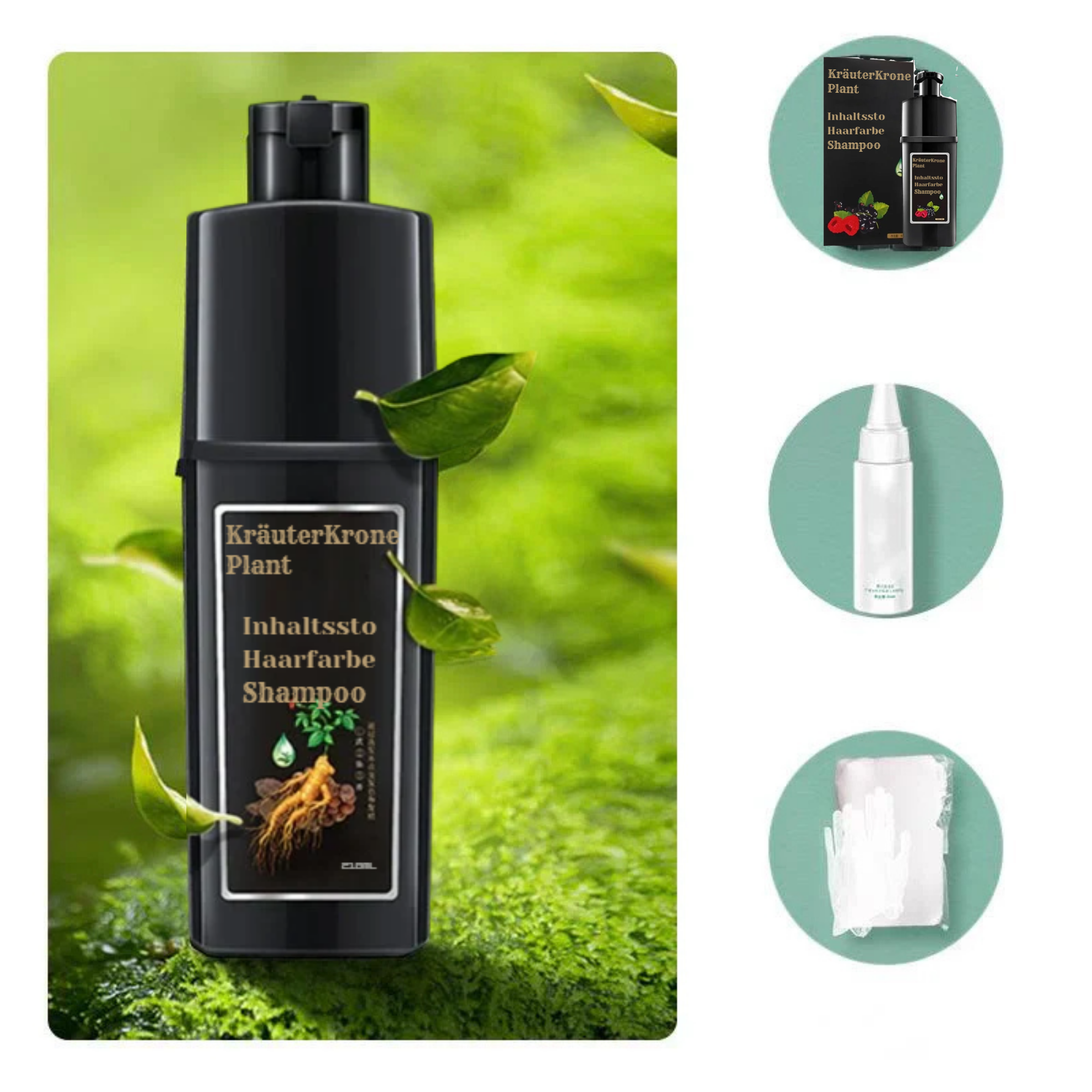 KräuterKrone™ / Chemiefreie Haarfarbe (1+1 GRATIS)
