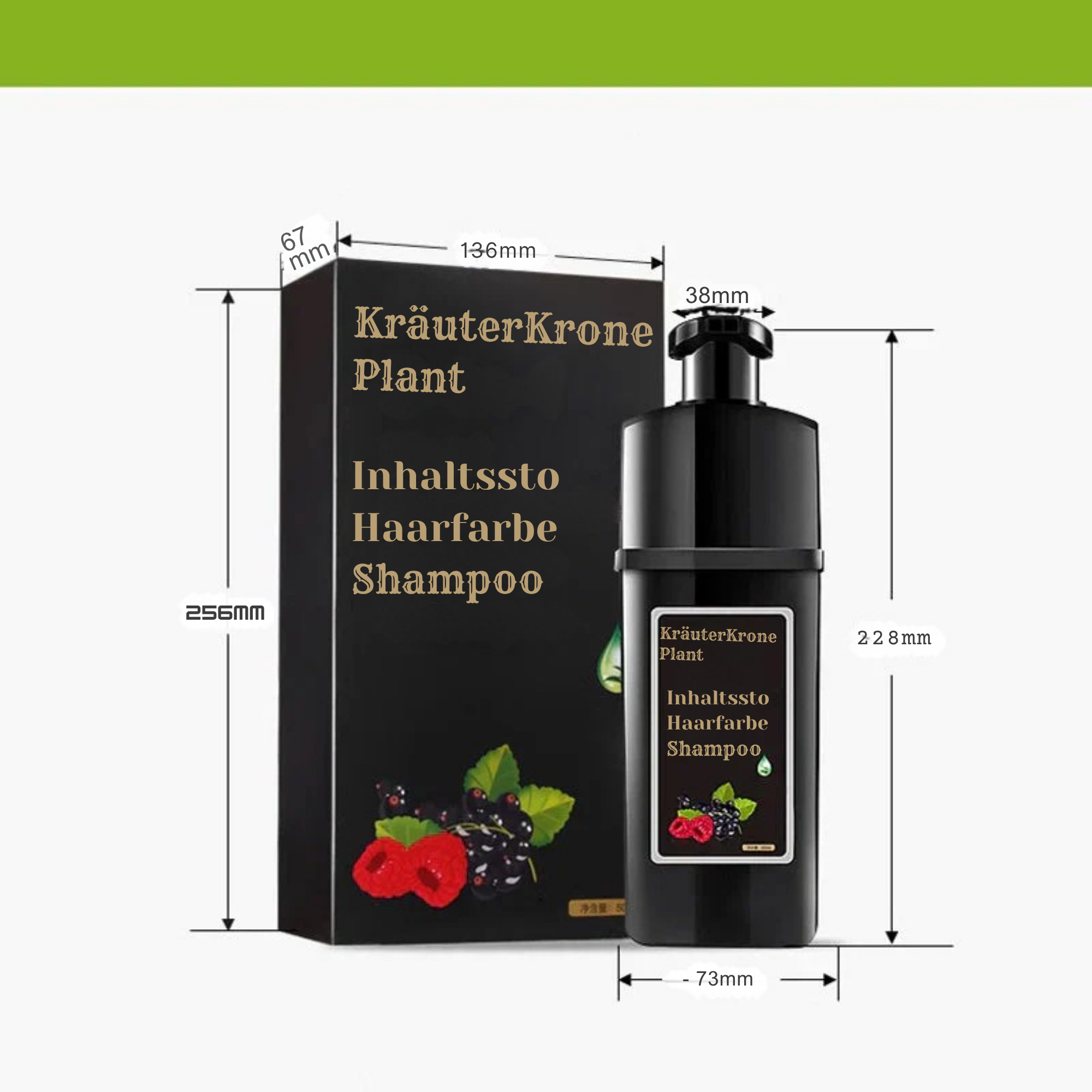 KräuterKrone™ / Chemiefreie Haarfarbe (1+1 GRATIS)