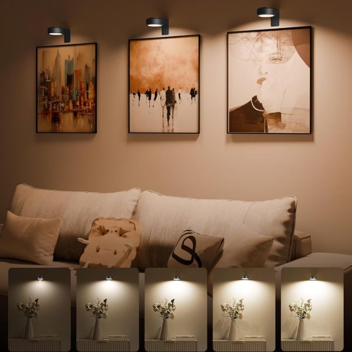 1+1 Gratis | Magnetische LED-Galerieleuchte – Wiederaufladbar & Stufenlos dimmbar