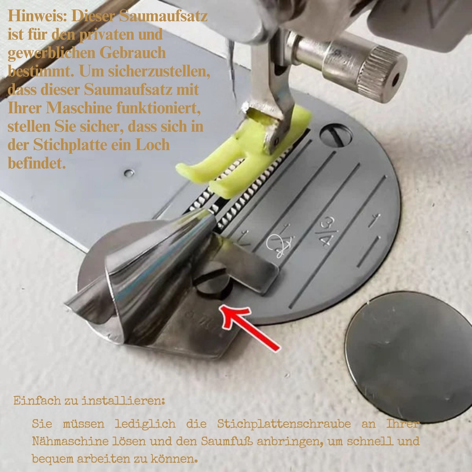 NahtNavi™ / Präzisions-Spiralsaumfuß Zum Nähen (4+4 GRATIS)
