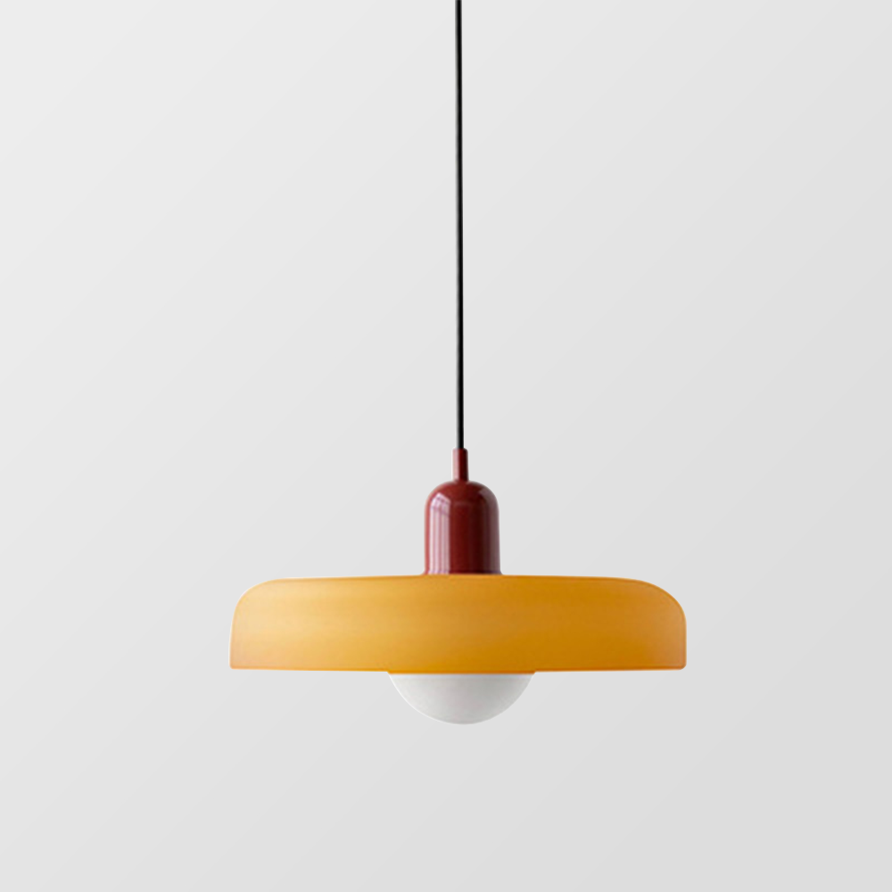 Aurelio™ | Bauhaus-Pendelleuchte aus farbigem Glas