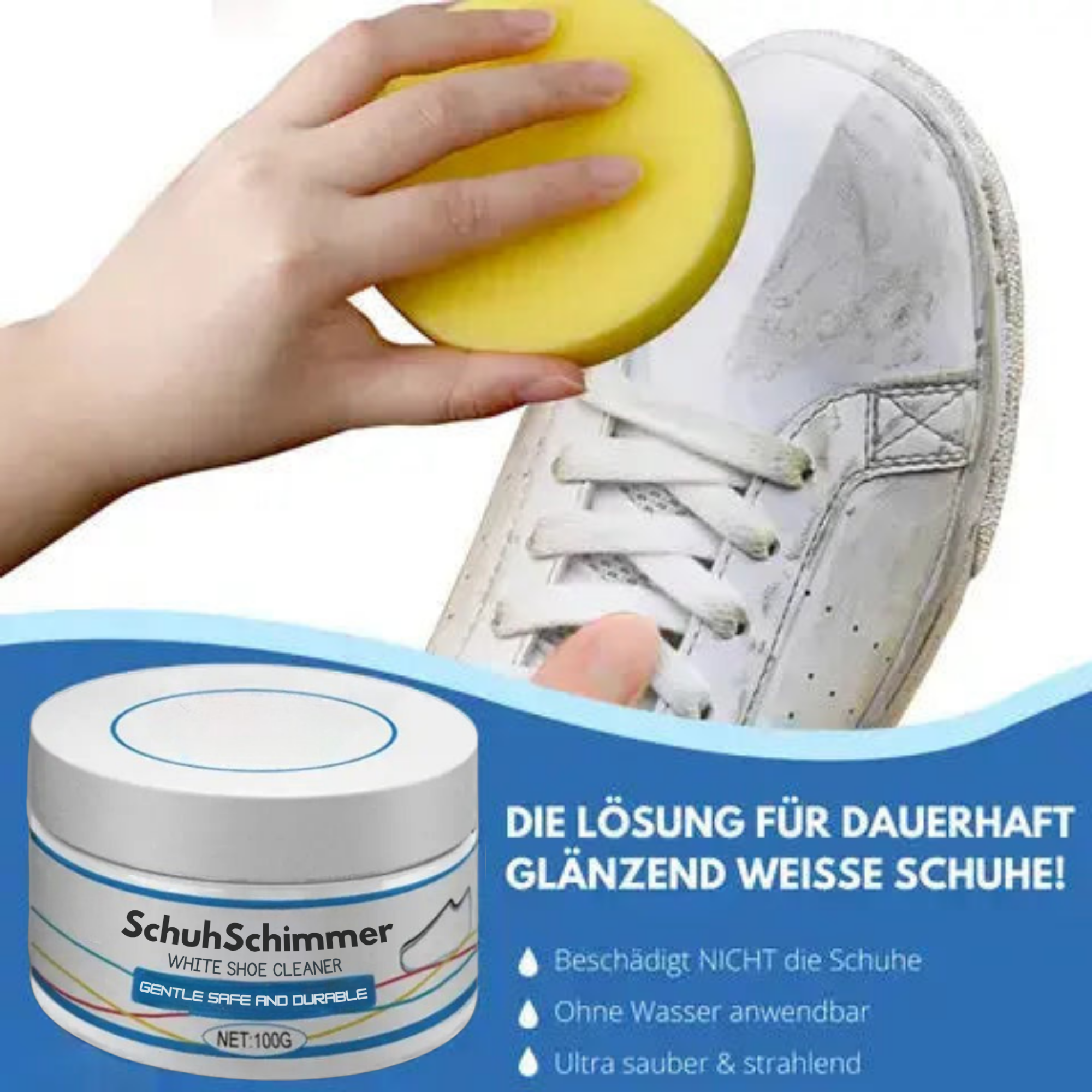 SchuhSchimmer™ / Tiefenreinigungscreme für Weiße Schuhe