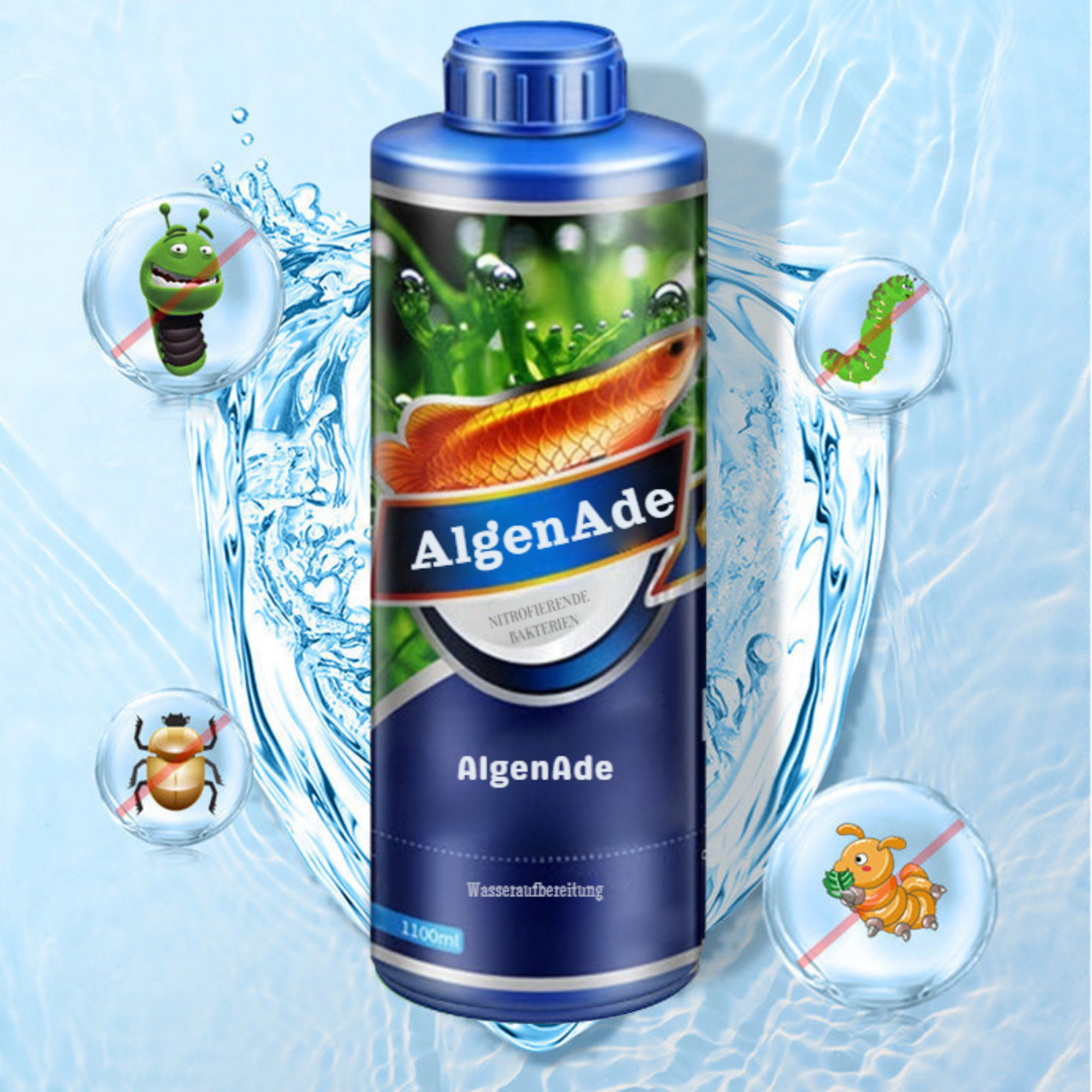 AlgenAde™ / Kristallklares Aquariumwasser In Nur 3 Tagen (1+1 GRATIS)